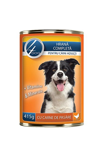 4dog Set 8 x Hrana Umeda Caini 415 g, Carne Pui, Conserva 4 DOG