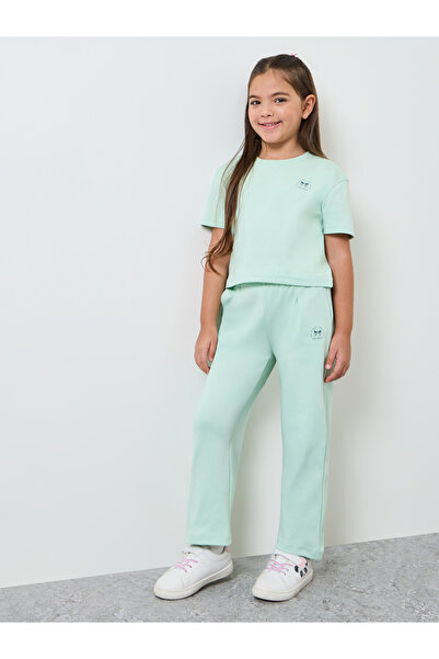 Styli Girls Cotton Crop Top and Joggers Set