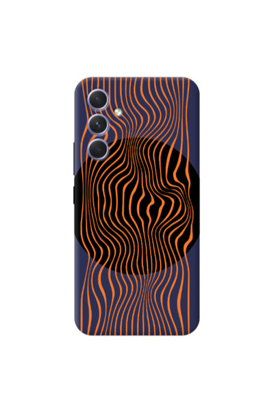 Other Samsung A26 Trapezoidal lines Dark blue Colored Silicone TPU Θήκη