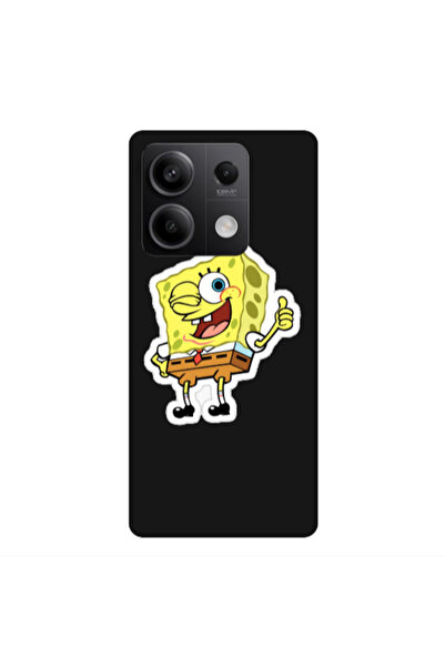 Other Xiaomi Redmi Note 13 5G spongebob2 Black Colored Silicone TPU Θήκη