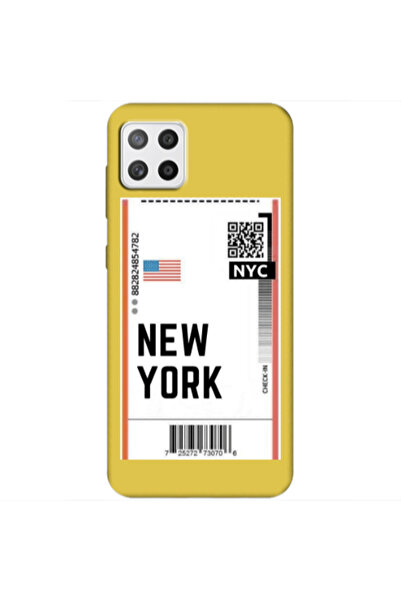 Other Samsung A22 5G New York NYC Yellow Colored Silicone TPU Θήκη