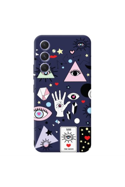 Other Samsung A26 Pyramid eyes Dark blue Colored Silicone TPU Θήκη
