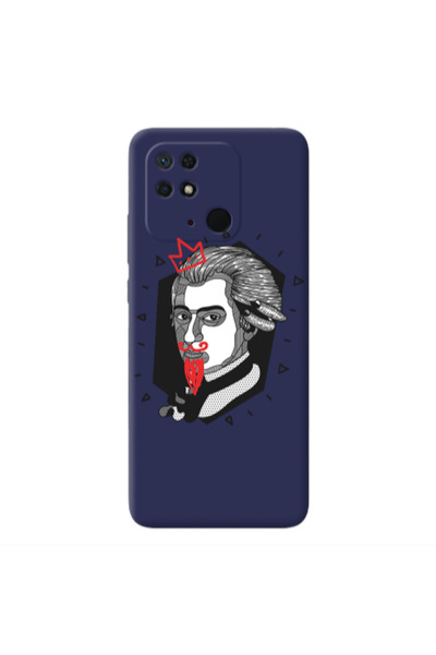 Other Xiaomi Redmi 10C Bearded Dark blue Colored Silicone TPU Θήκη