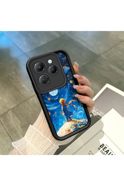 ucuc Infinix Hot 40/40 Pro Compatible Black Silicone Case with Shockproof Cam...