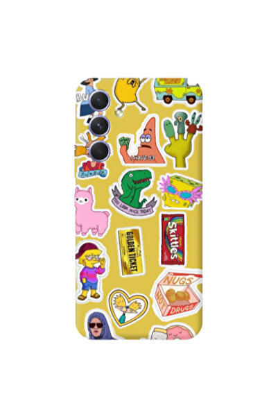 Other Samsung A56 best cartoons Yellow Colored Silicone TPU Θήκη