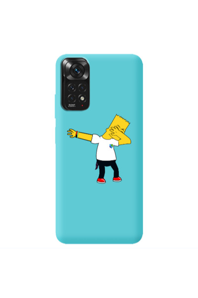 Other Xiaomi Redmi Note 11 4G Simpsons2 Turquoise Colored Silicone TPU Θήκη