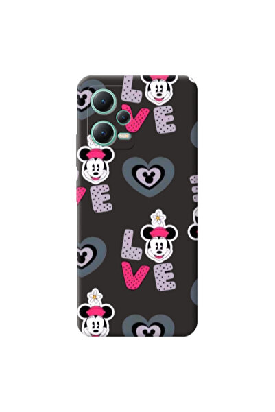Other Xiaomi Redmi Note 12 Pro 5G Minnie Black Colored Silicone TPU Θήκη