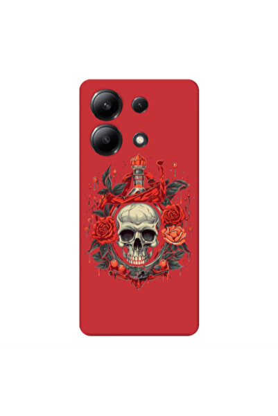 Other Xiaomi Redmi Note 13 4G Flower head Red Colored Silicone TPU Θήκη