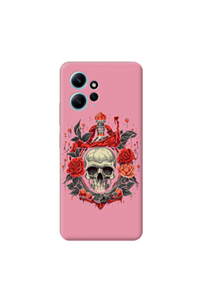 Other Xiaomi Redmi Note 12 4G Flower head Pink Colored Silicone TPU Θήκη