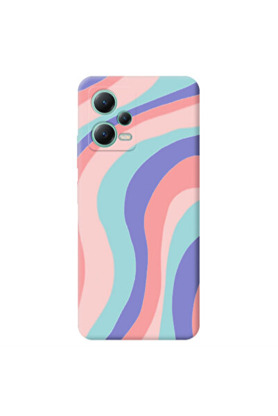 Other Xiaomi Redmi Note 12 Pro 5G Colored lines Purple Colored Silicone TPU Θήκη