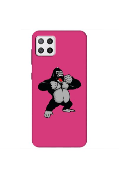 Other Samsung A22 5G Angry Gorilla2 Fuchsia Colored Silicone TPU Θήκη