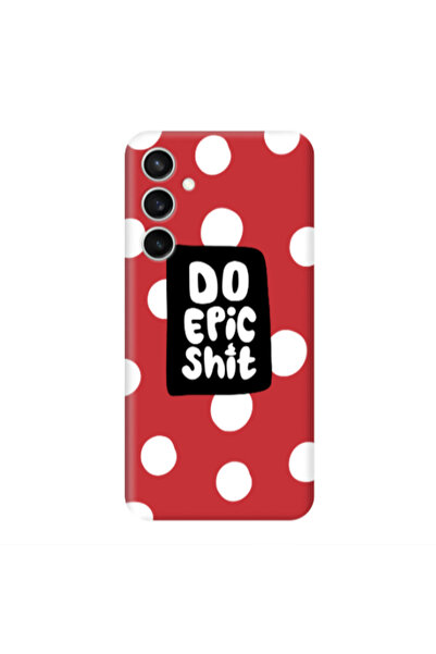Other Samsung S24 Plus Do Epic Shit Red Colored Silicone TPU Θήκη