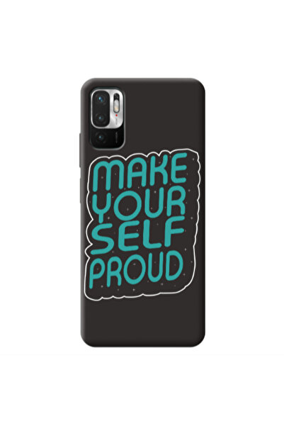 Other Xiaomi Redmi Note 10 Pro 5G Make Your Self Proud Black Colored Silicone...