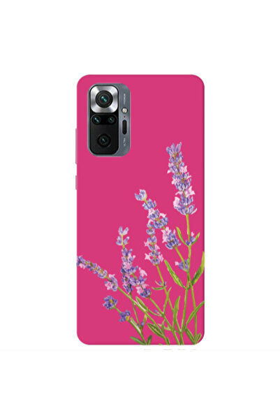 Other Xiaomi Redmi Note 10 Pro 4G Flowers 8 Fuchsia Colored Silicone TPU Θήκη