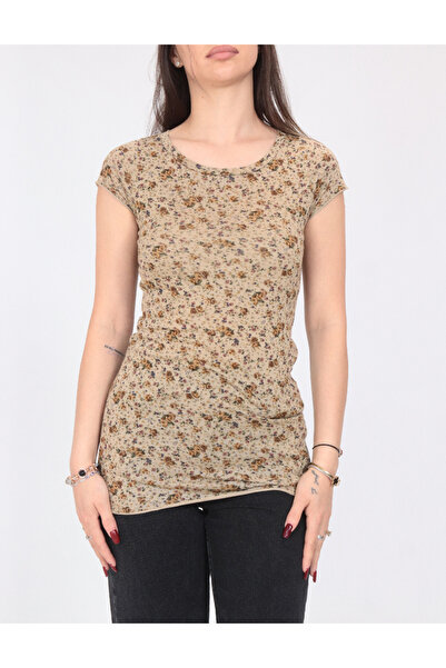 Evendi T-Shirt - Καφέ - Κανονική εφαρμογή