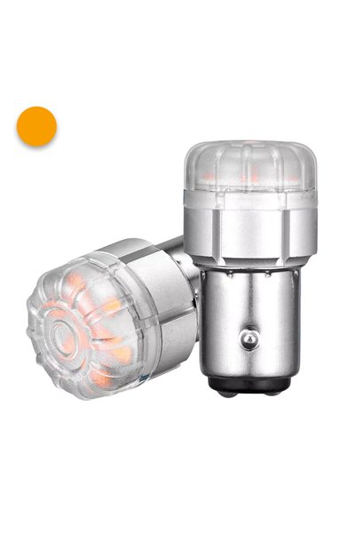 NOVSIGHT Ψείρες LED 1157 Canbus 9-18V Πορτοκαλί Φωτισμού A500-SL2-1157O 2τμχ