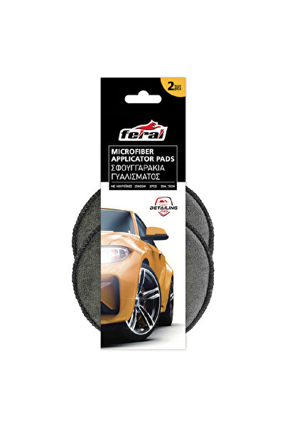 OEM Σφουγγάρια Γυαλίσματος Microfiber Detailing Pro Feral Applicator Pad Γκρί...