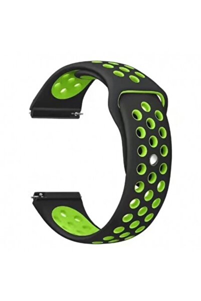VD VERY DREAM Curea de silicon compatibilă cu Huawei Watch GT 6 46 mm, cu eliberare rapidă, telescopică, 22 mm, Negru/Verde