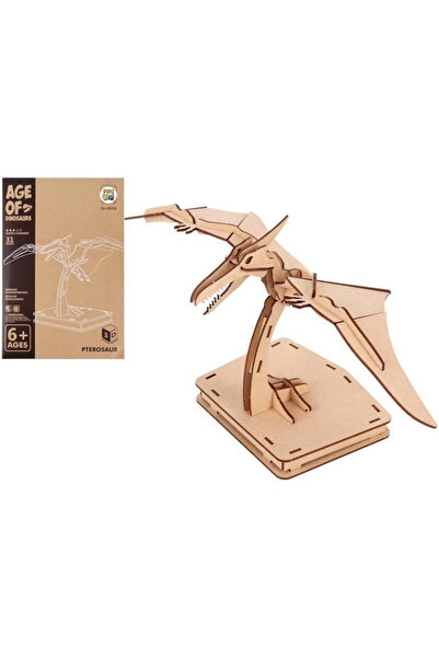 OEM Puzzle 3D din lemn Pro Kids Pterozaur, 31 piese, asamblare fara lipici, 6...