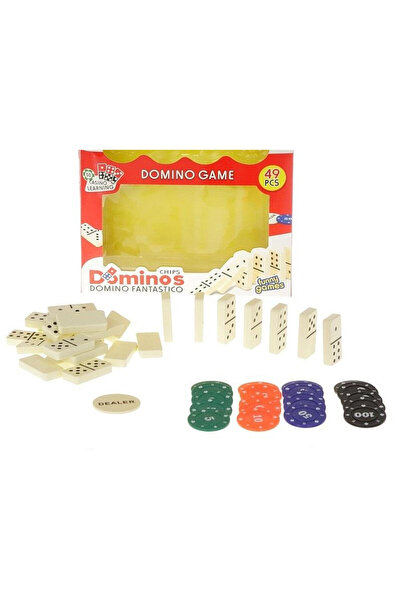 adar Joc domino set 49 piese multicolor 22.5x25.4cm