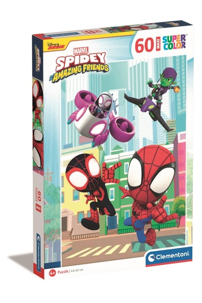 CLEMENTONI Puzzle Spiderman, Clementoni, 62 cm, Multicolor