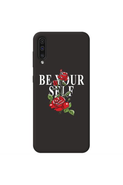 Other Samsung A70 Be Your Self Black Colored Silicone TPU Θήκη