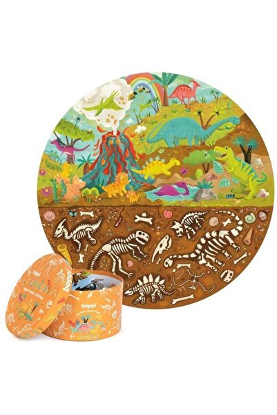 boppi Puzzle rotund, 150 piese, - Dinozauri