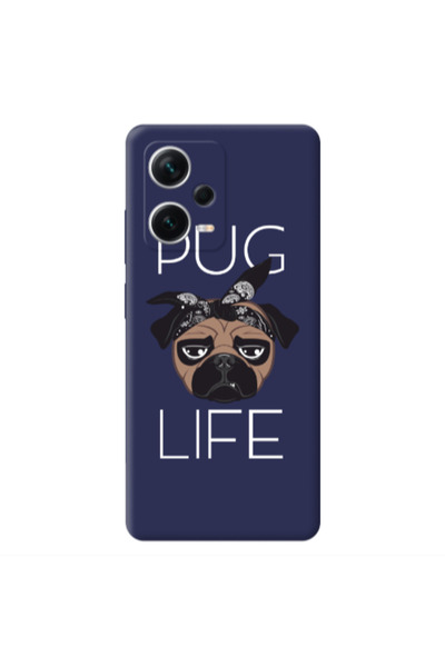 Other Xiaomi Poco X5 Pug Life Dark blue Colored Silicone TPU Θήκη