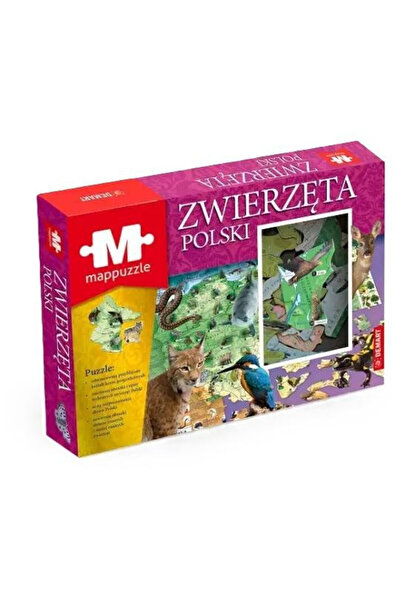 DemArt Puzzle educational Zwierzeta i Geografia Polski, tematica animale si g...