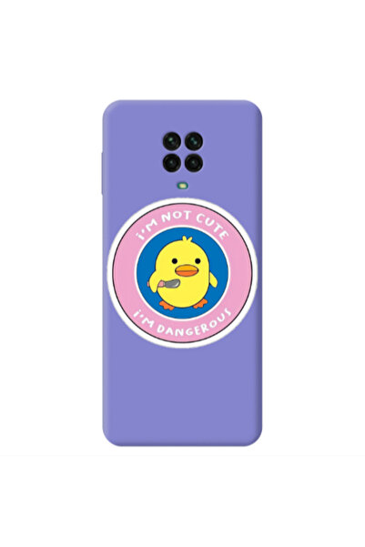 Other Xiaomi Redmi Note 9 Pro I m dangerus Purple Colored Silicone TPU Θήκη