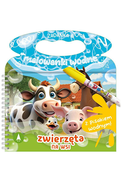 OEM Skrzat Zadanka cu imagini acvatice Animale la fermă set cu marker