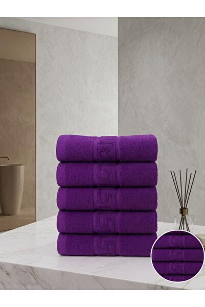 Truva Home Set 5 Prosoape de Baie Hoteliere Greek | 50x90 cm | 100% Bumbac Tu...