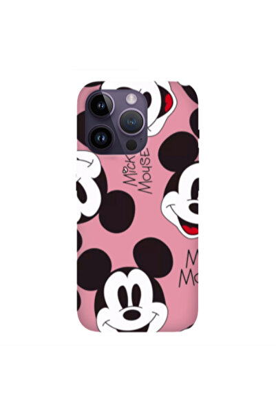 Other Apple iPhone 14 Pro Max Mickey Mouse Pink Colored Silicone TPU Θήκη