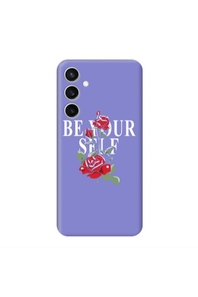 Other Samsung S24 FE Be Your Self Purple Colored Silicone TPU Θήκη