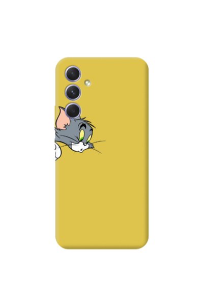 Other Samsung A56 Tom 1 Yellow Colored Silicone TPU Θήκη