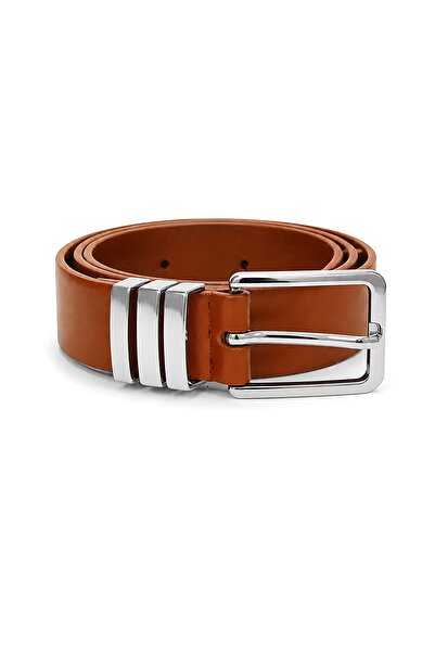 SHAKA Taba Shk3010 Women's Triple Silver Bridge Buckle Faux Leather Waist Belt