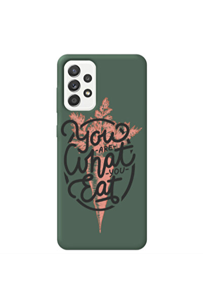 Other Samsung A52 You are What You Eat Dark Green Colored Silicone TPU Θήκη