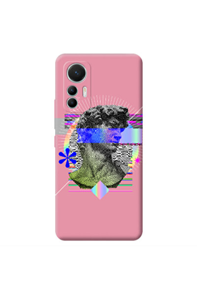 Other Xiaomi Mi 12 Lite Statue pixels Pink Colored Silicone TPU Θήκη