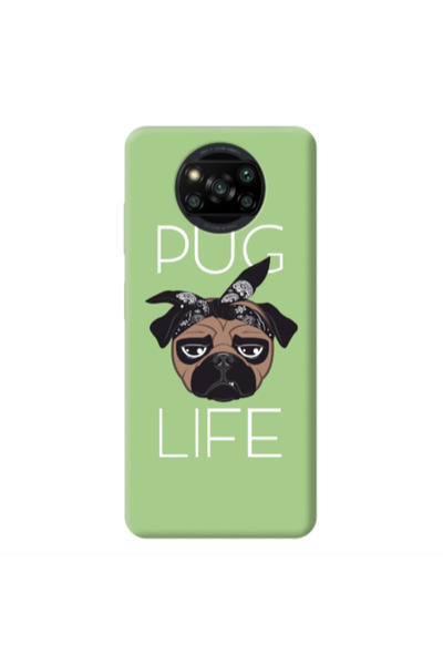 Other Xiaomi Poco X3 /X3 Pro Pug Life Light Green Colored Silicone TPU Θήκη