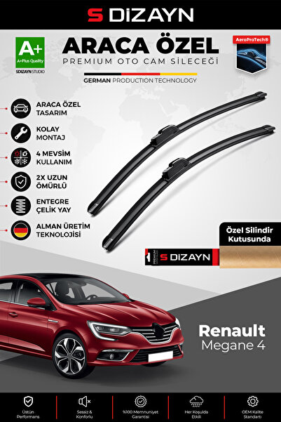 S Dizayn S-Dizayn Renault Megane 4 Ön Cam Silecek Seti 2016 Üzeri Premium Ara...