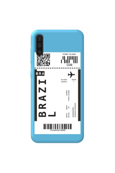 Other Samsung A70 Brazil BRA Blue Colored Silicone TPU Θήκη