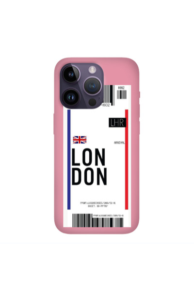 Other Apple iPhone 14 Pro Max London Arrival Pink Colored Silicone TPU Θήκη