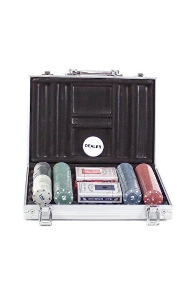 YUPY Set de poker cu 200 jetoane + accesorii de joc