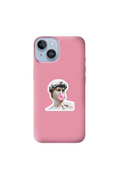 Other Apple iPhone 14 Plus Bubble Pink Colored Silicone TPU Θήκη