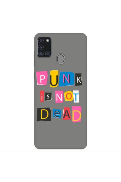Other Samsung A21S Punk is not Dead Grey Colored Silicone TPU Θήκη