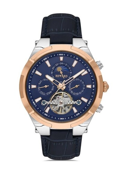 Reward Rd33013M Leather Cord Automatic Men Wrist Watch