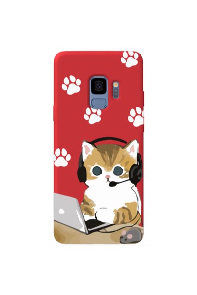 Other Samsung S9 Plus Call Center Red Colored Silicone TPU Θήκη