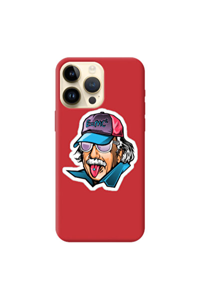 Other Apple iPhone 13 Pro Max Einstein Red Colored Silicone TPU Θήκη