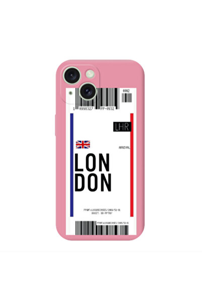 Other Apple iPhone 15 Plus London Arrival Pink Colored Silicone TPU Θήκη
