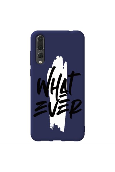 Other Huawei P20 Pro What Ever Dark blue Colored Silicone TPU Θήκη
